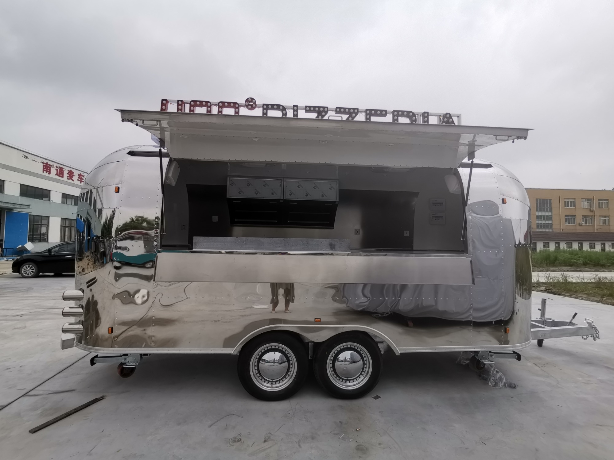 CustomizeRetro Catering trailer Stainless steelFood truck Food Trailer