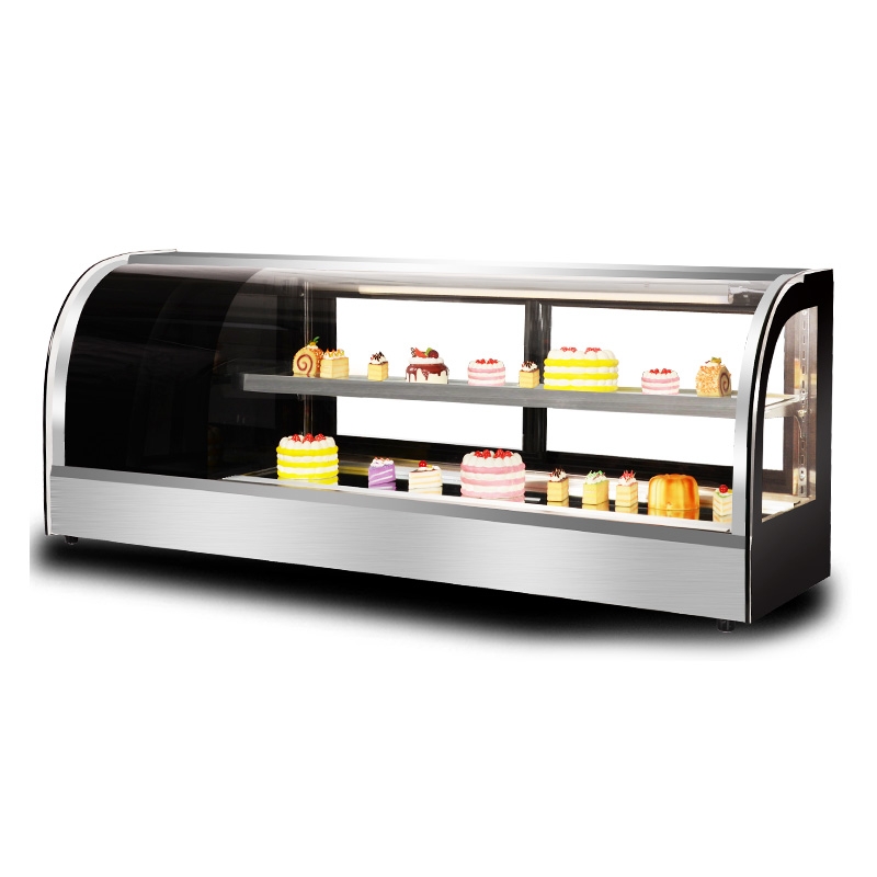 Mini table top cake showcase warmer/cooler chiller cake showcase chiller