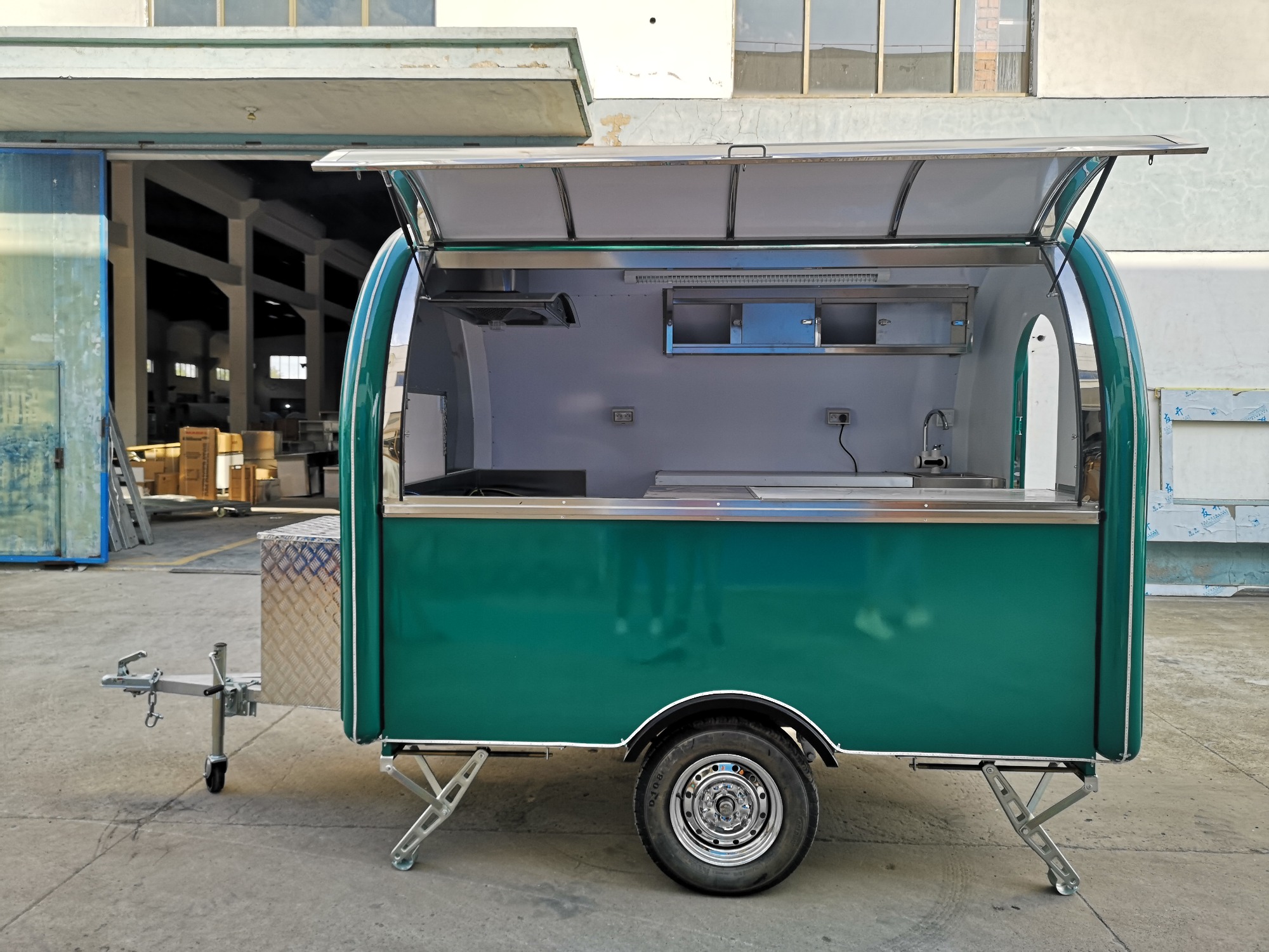 Food cart trailer
