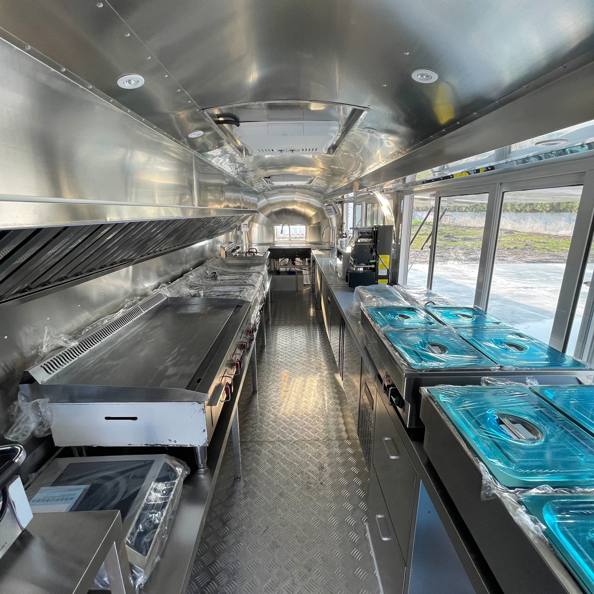 CustomizeRetro Catering trailer Stainless steelFood truck Food Trailer