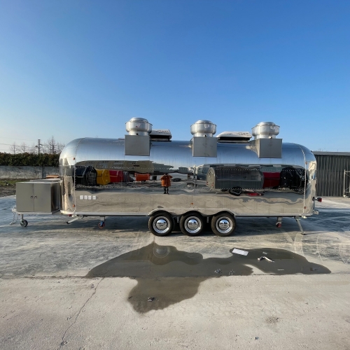 ERZODA custom stainless steel trailer Remorque food truck food remorque remorque snack ETM-3 7M