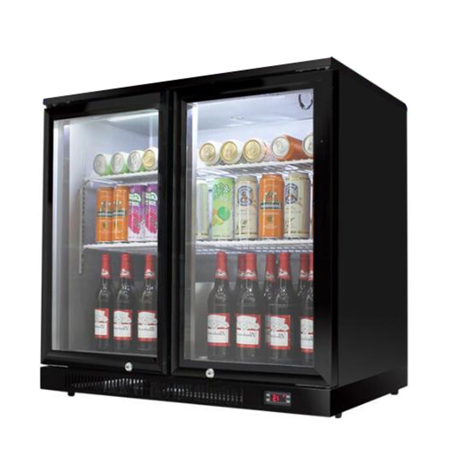Sliding Door Beer Cooler Beverage Cooler / Upright cooler