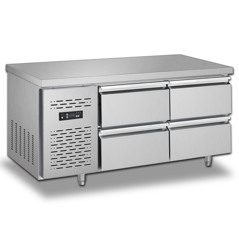 Stainless steel Restaurant equipment Salad Preparation Fridge workbench