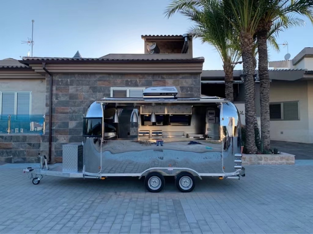 CustomizeRetro Catering trailer Stainless steelFood truck Food Trailer